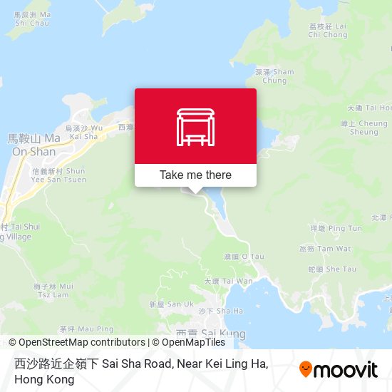 西沙路近企嶺下 Sai Sha Road, Near Kei Ling Ha map