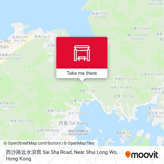 西沙路近水浪窩 Sai Sha Road, Near Shui Long Wo map