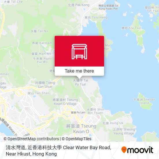 清水灣道, 近香港科技大學 Clear Water Bay Road, Near Hkust map