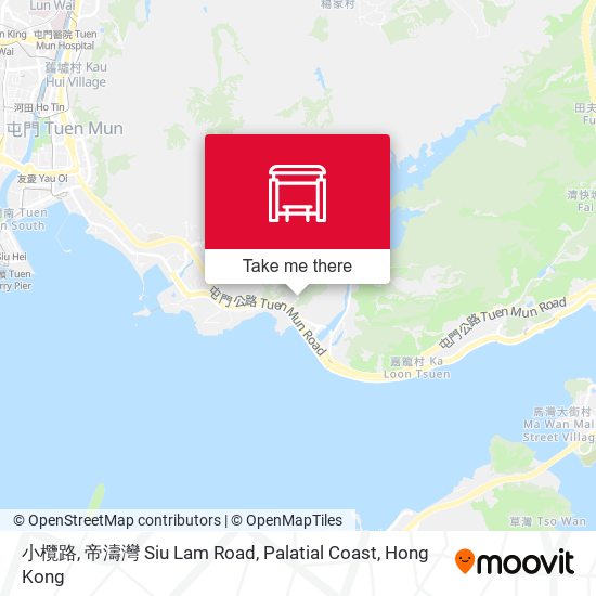 小欖路, 帝濤灣 Siu Lam Road, Palatial Coast map