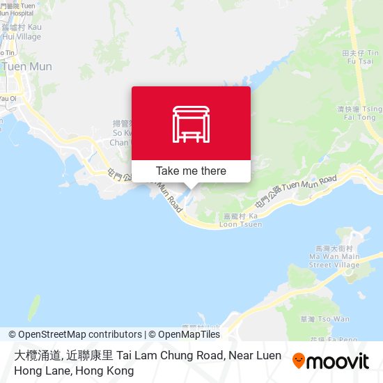 大欖涌道, 近聯康里 Tai Lam Chung Road, Near Luen Hong Lane map