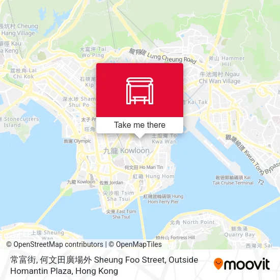 常富街, 何文田廣場外 Sheung Foo Street, Outside Homantin Plaza map