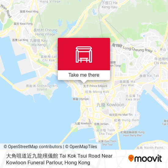 大角咀道近九龍殯儀館 Tai Kok Tsui Road Near Kowloon Funeral Parlour地圖
