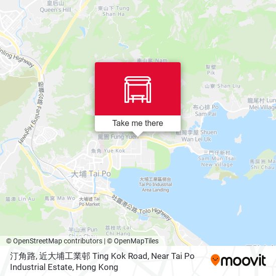 汀角路, 近大埔工業邨 Ting Kok Road, Near Tai Po Industrial Estate map