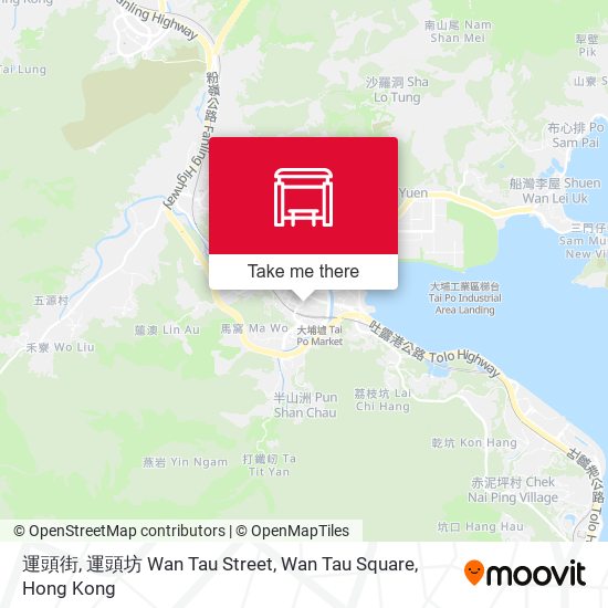 運頭街, 運頭坊 Wan Tau Street, Wan Tau Square map