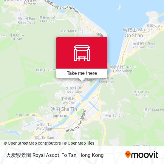 火炭駿景園 Royal Ascot, Fo Tan map