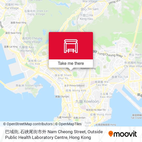 巴域街, 石硤尾街市外 Nam Cheong Street, Outside Public Health Laboratory Centre map