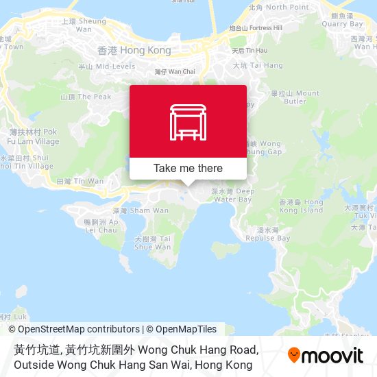 黃竹坑道, 黃竹坑新圍外 Wong Chuk Hang Road, Outside Wong Chuk Hang San Wai map