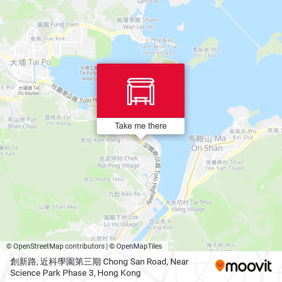 創新路, 近科學園第三期 Chong San Road, Near Science Park Phase 3 map