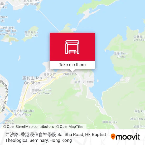西沙路, 香港浸信會神學院 Sai Sha Road, Hk Baptist Theological Seminary map