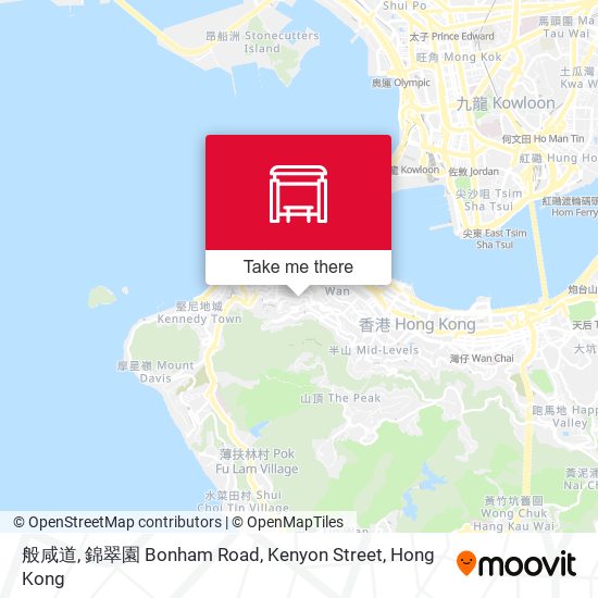 般咸道, 錦翠園 Bonham Road, Kenyon Street map