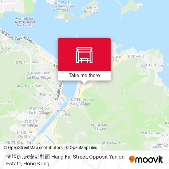 恆輝街, 欣安邨對面 Hang Fai Street, Opposit Yan on Estate map