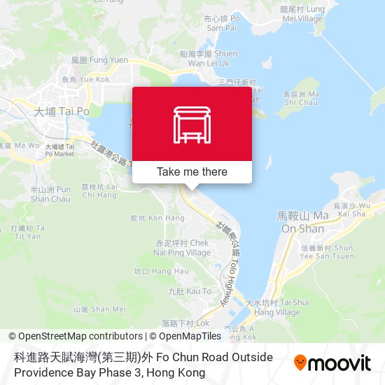 科進路天賦海灣(第三期)外 Fo Chun Road Outside Providence Bay Phase 3 map