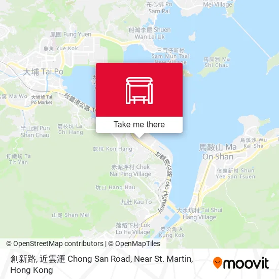 創新路, 近雲滙 Chong San Road, Near St. Martin地圖