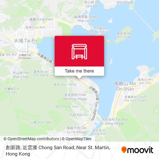 創新路, 近雲滙 Chong San Road, Near St. Martin map