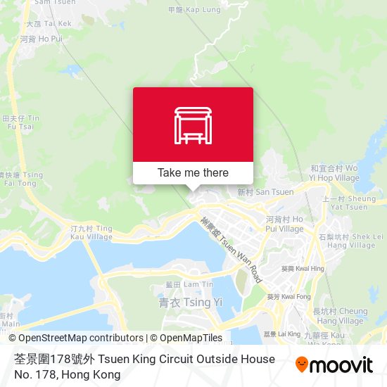 荃景圍178號外 Tsuen King Circuit Outside House No. 178 map