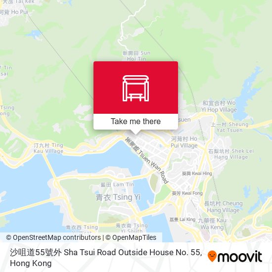 沙咀道55號外 Sha Tsui Road Outside House No. 55 map