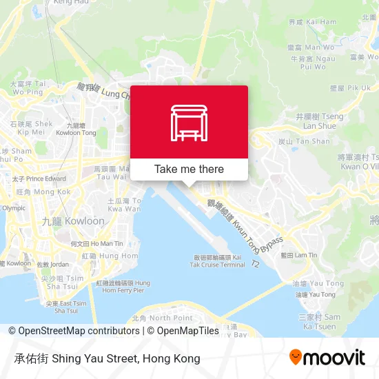 承佑街 Shing Yau Street map