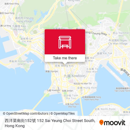 西洋菜南街152號 152 Sai Yeung Choi Street South map
