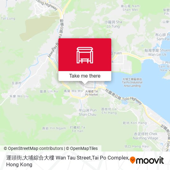 運頭街,大埔綜合大樓 Wan Tau Street,Tai Po Complex map