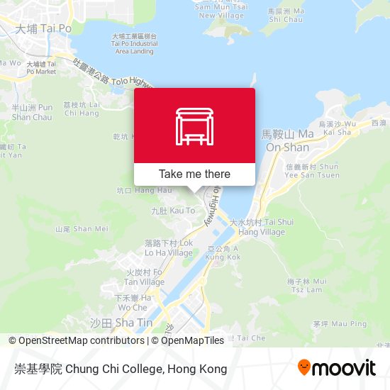 崇基學院 Chung Chi College map