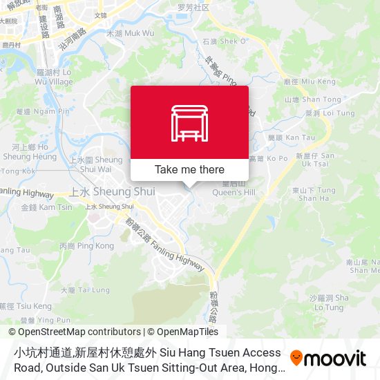 小坑村通道,新屋村休憩處外 Siu Hang Tsuen Access Road, Outside San Uk Tsuen Sitting-Out Area map