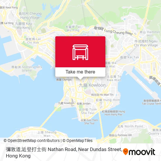 彌敦道,近登打士街 Nathan Road, Near Dundas Street map