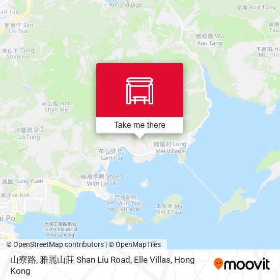 山寮路, 雅麗山莊 Shan Liu Road, Elle Villas map