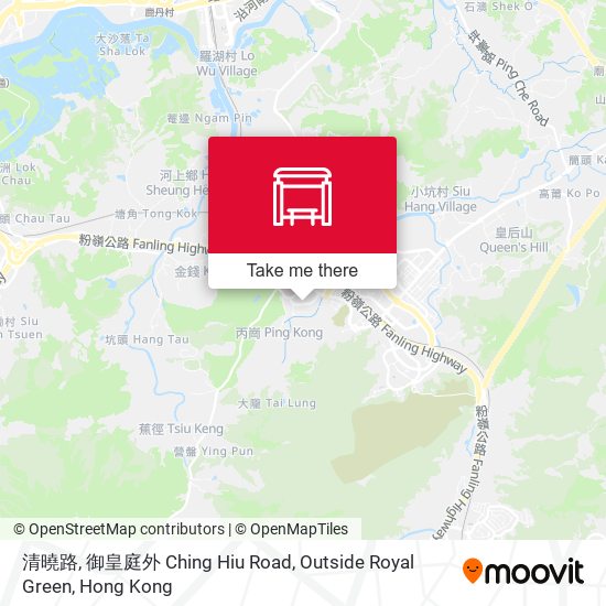 清曉路, 御皇庭外 Ching Hiu Road, Outside Royal Green map