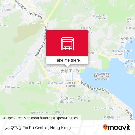 大埔中心 Tai Po Central map