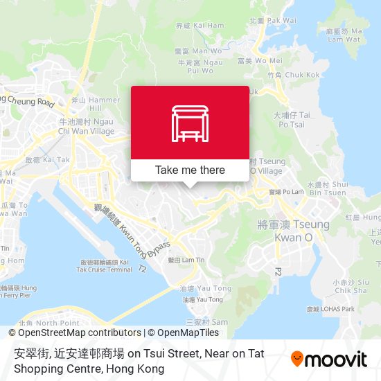 安翠街, 近安達邨商場 on Tsui Street, Near on Tat Shopping Centre map