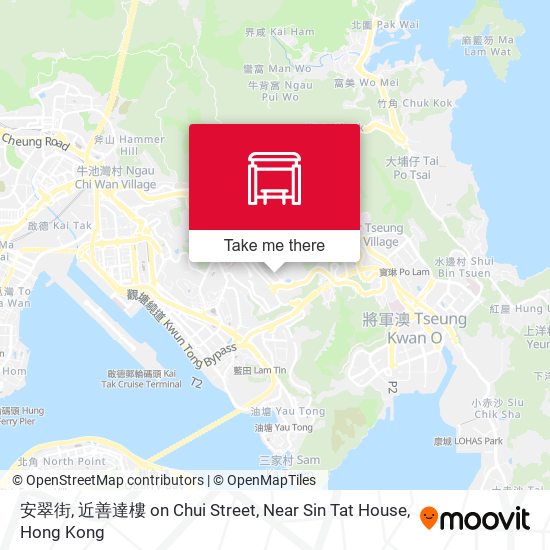 安翠街, 近善達樓 on Chui Street, Near Sin Tat House map