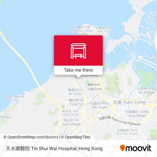 天水圍醫院 Tin Shui Wai Hospital map