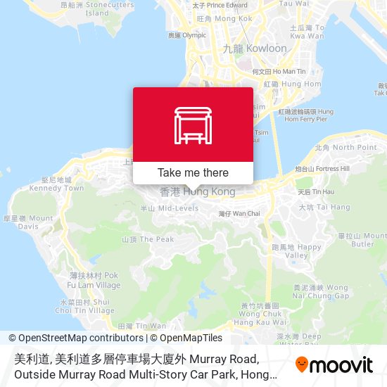 美利道, 美利道多層停車場大廈外 Murray Road, Outside Murray Road Multi-Story Car Park map