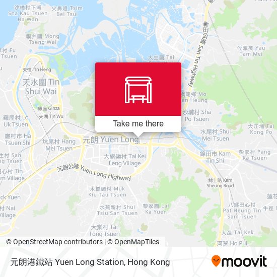 元朗港鐵站 Yuen Long Station map