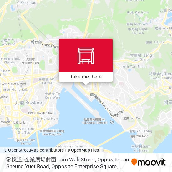 常悅道, 企業廣場對面 Lam Wah Street, Opposite Lam Sheung Yuet Road, Opposite Enterprise Square map