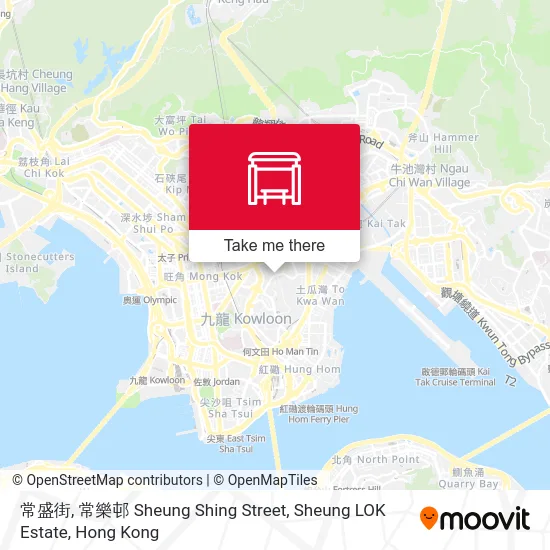 常盛街, 常樂邨 Sheung Shing Street, Sheung LOK Estate map