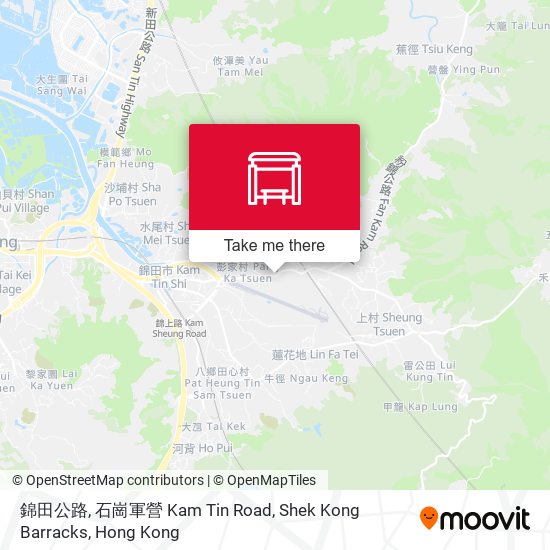 錦田公路, 石崗軍營 Kam Tin Road, Shek Kong Barracks map