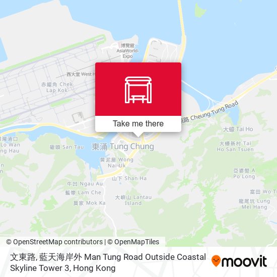 文東路, 藍天海岸外 Man Tung Road Outside Coastal Skyline Tower 3地圖