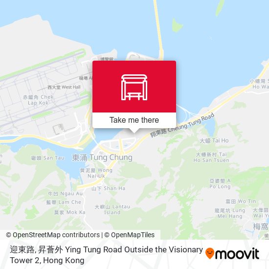 迎東路, 昇薈外 Ying Tung Road Outside the Visionary Tower 2 map