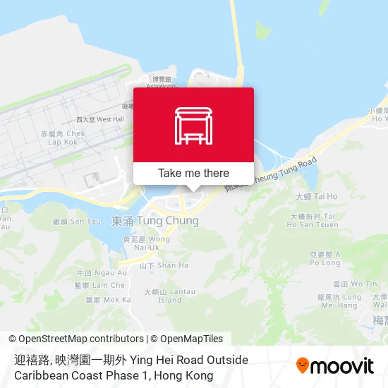 迎禧路, 映灣園一期外 Ying Hei Road Outside Caribbean Coast Phase 1地圖