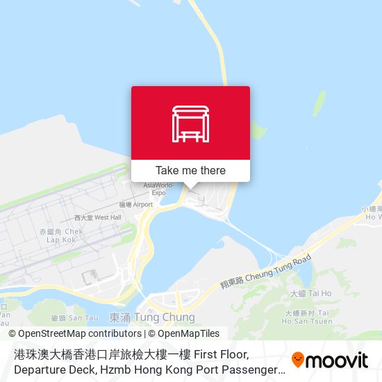 港珠澳大橋香港口岸旅檢大樓一樓 First Floor, Departure Deck, Hzmb Hong Kong Port Passenger Clearance Building map