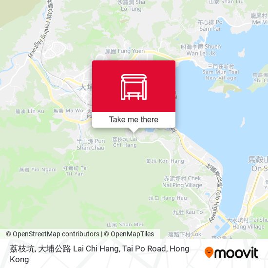 荔枝坑, 大埔公路 Lai Chi Hang, Tai Po Road map