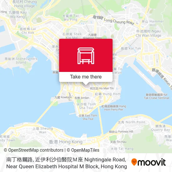 南丁格爾路, 近伊利沙伯醫院Ｍ座 Nightingale Road, Near Queen Elizabeth Hospital M Block地圖
