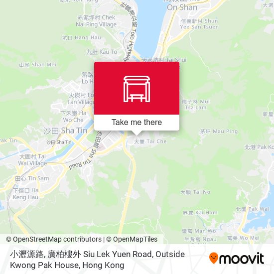 小瀝源路, 廣柏樓外 Siu Lek Yuen Road, Outside Kwong Pak House map