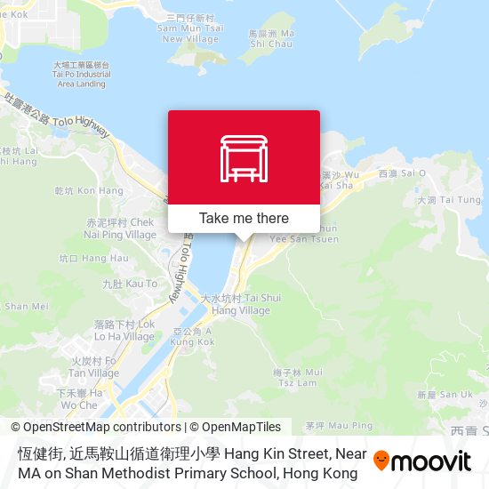 恆健街, 近馬鞍山循道衛理小學 Hang Kin Street, Near MA on Shan Methodist Primary School map