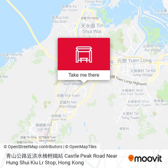 青山公路近洪水橋輕鐵站 Castle Peak Road Near Hung Shui Kiu Lr Stop map