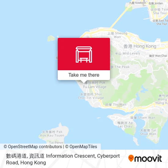 數碼港道, 資訊道 Information Crescent, Cyberport Road map