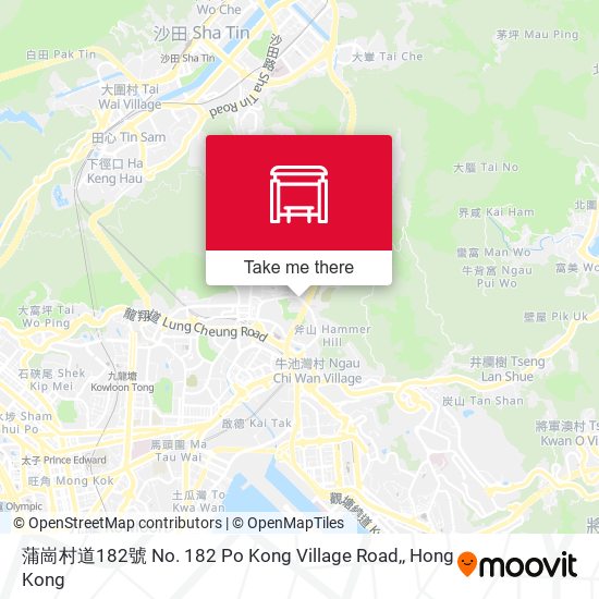 蒲崗村道182號 No. 182 Po Kong Village Road, map