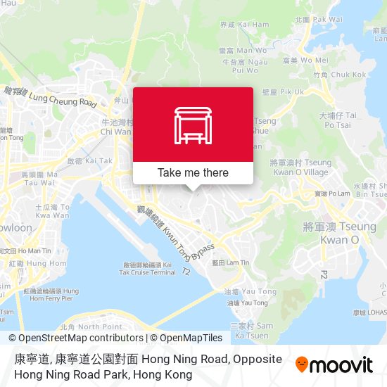 康寧道, 康寧道公園對面 Hong Ning Road, Opposite Hong Ning Road Park map